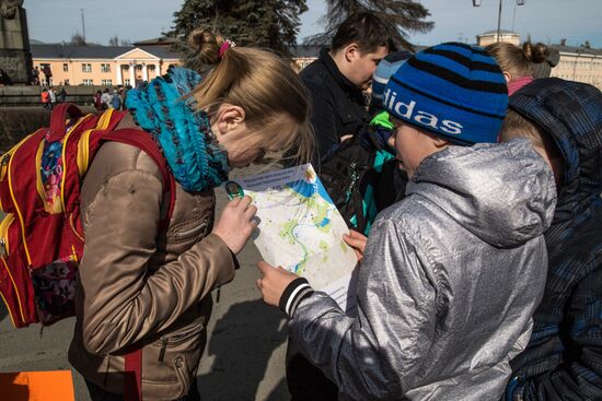 Petrozavodsk residents celebrate anniversary of town's City of Military Glory title