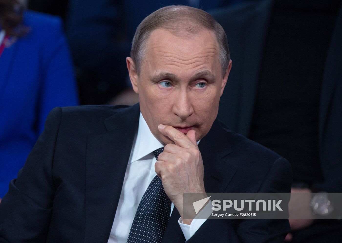 President Vladimir Putin attends Russian Popular Front's media forum, Truth and Justice