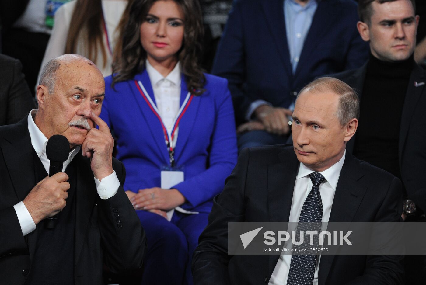 President Vladimir Putin attends Russian Popular Front's media forum, Truth and Justice
