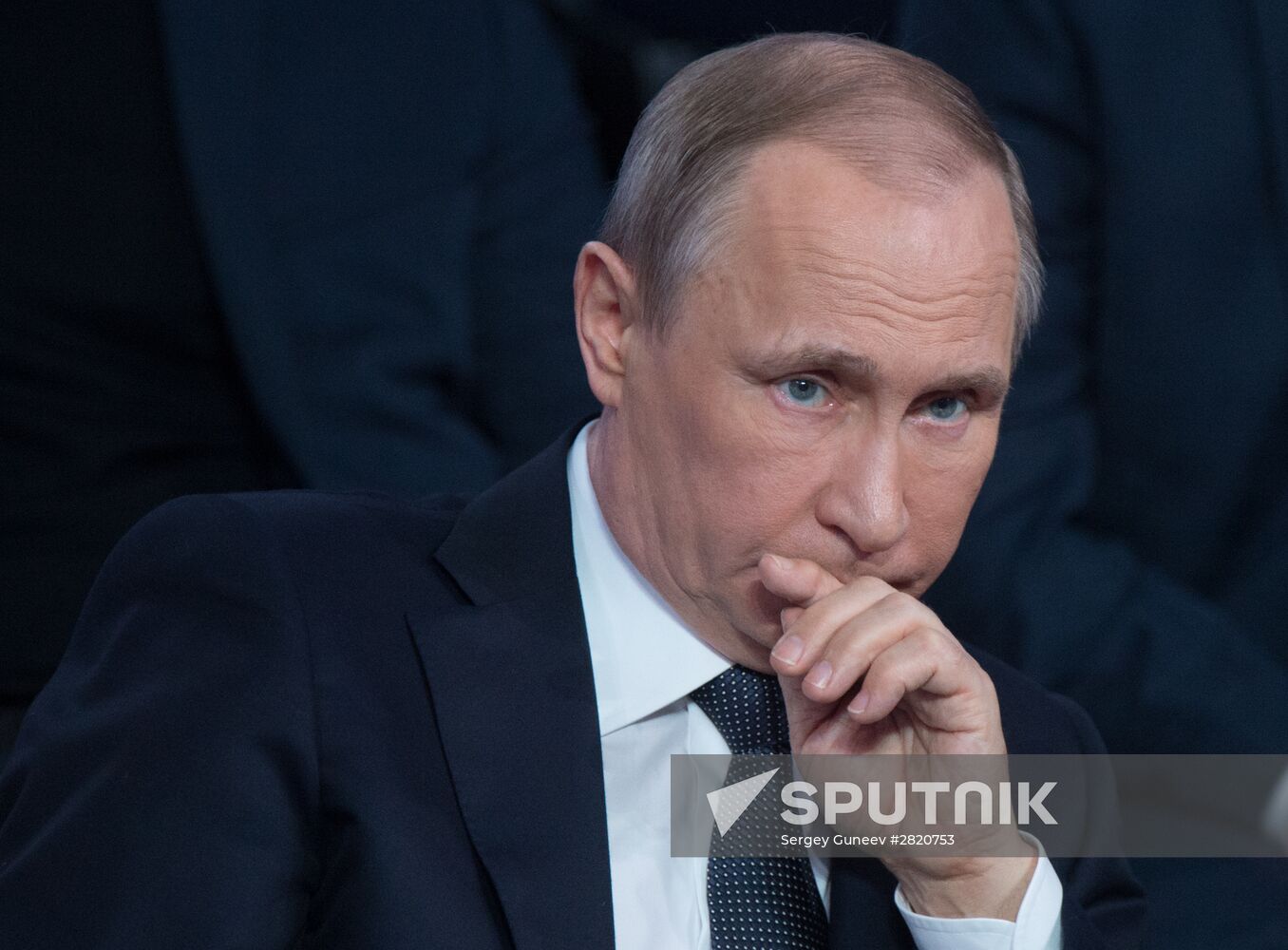 President Vladimir Putin attends Russian Popular Front's media forum, Truth and Justice