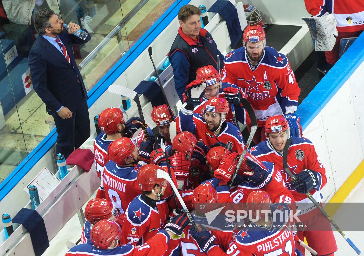 Ice hockey. KHL. CSKA vs. Metallurg Magnitogorsk
