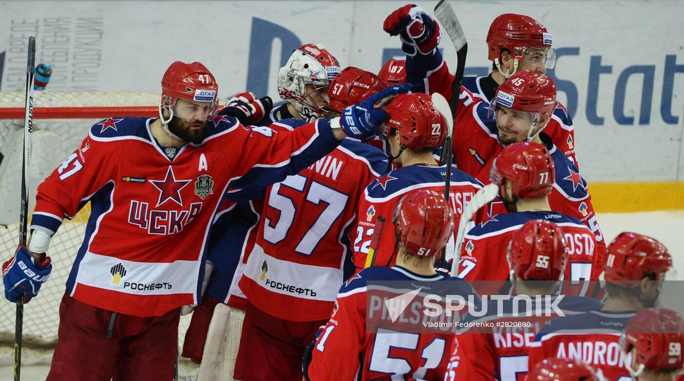 Ice hockey. KHL. CSKA vs. Metallurg Magnitogorsk