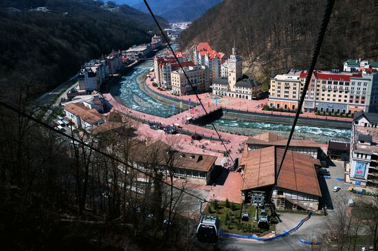 Ski resort at Krasnaya Polyana