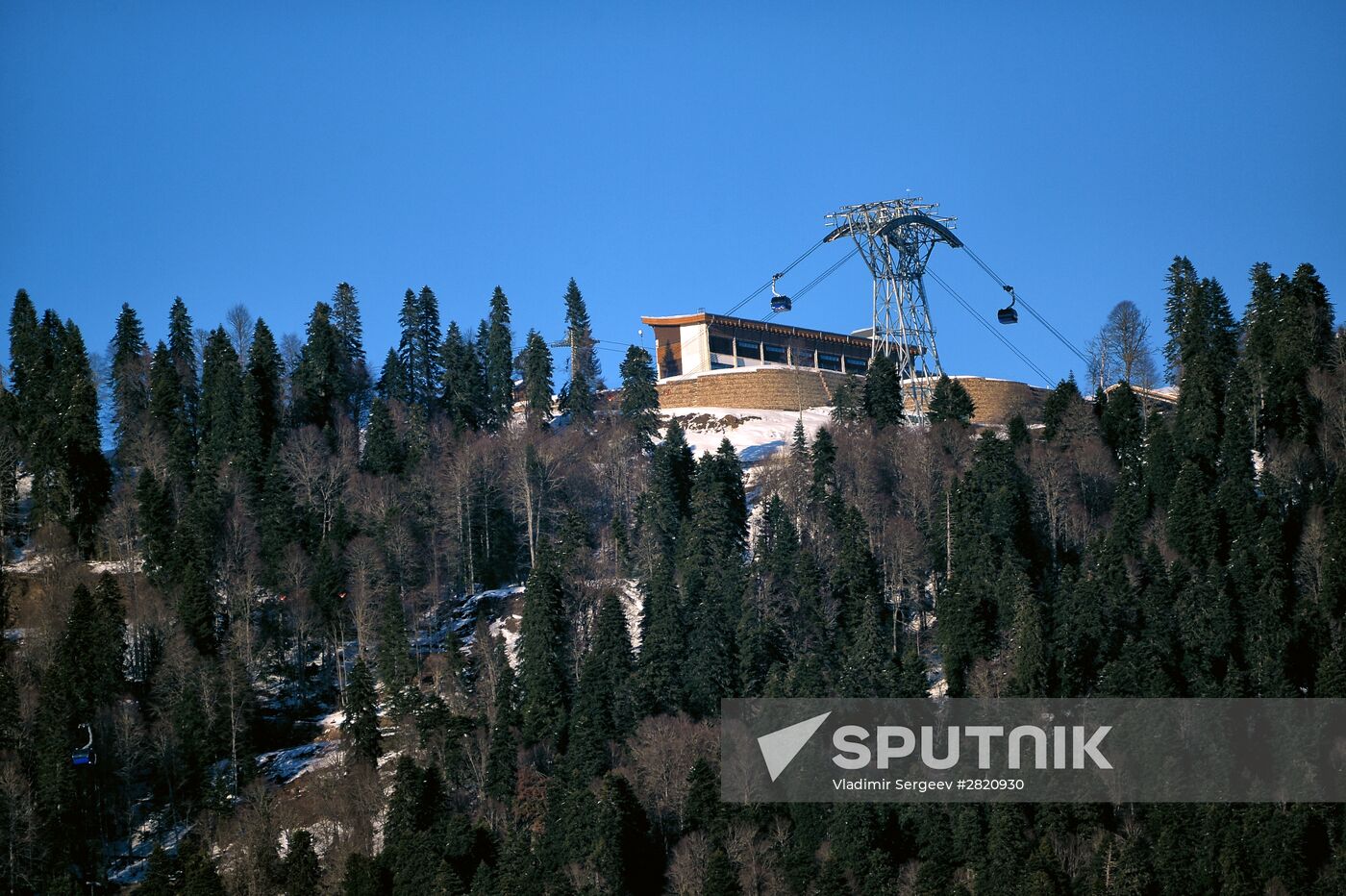 Ski resort at Krasnaya Polyana