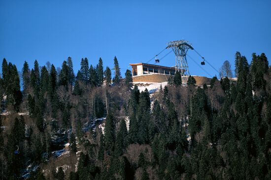 Ski resort at Krasnaya Polyana