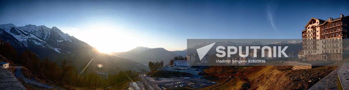Ski resort at Krasnaya Polyana