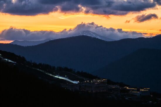 Krasnaya Polyana alpine ski resort