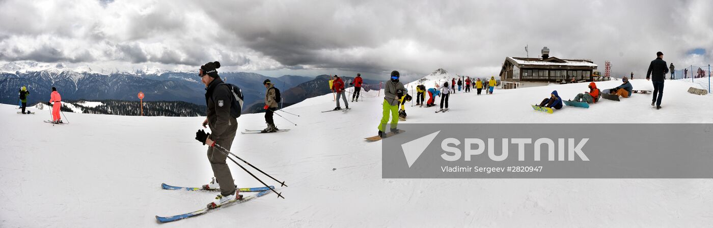 Ski resort at Krasnaya Polyana