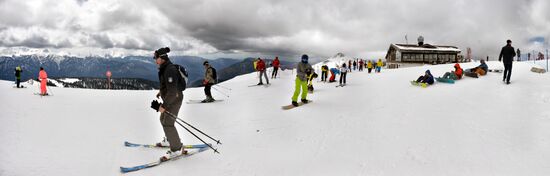 Ski resort at Krasnaya Polyana