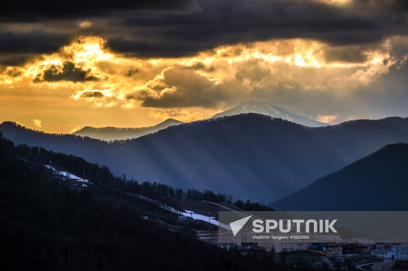 Ski resort at Krasnaya Polyana