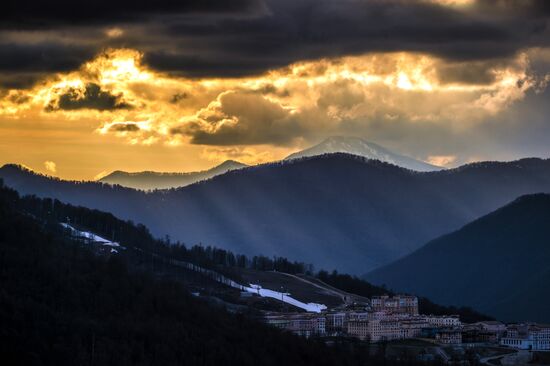 Ski resort at Krasnaya Polyana
