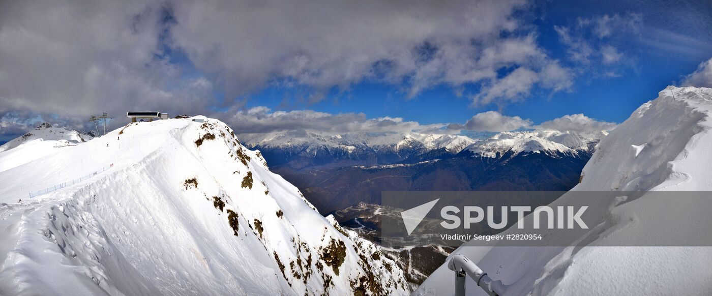 Ski resort at Krasnaya Polyana