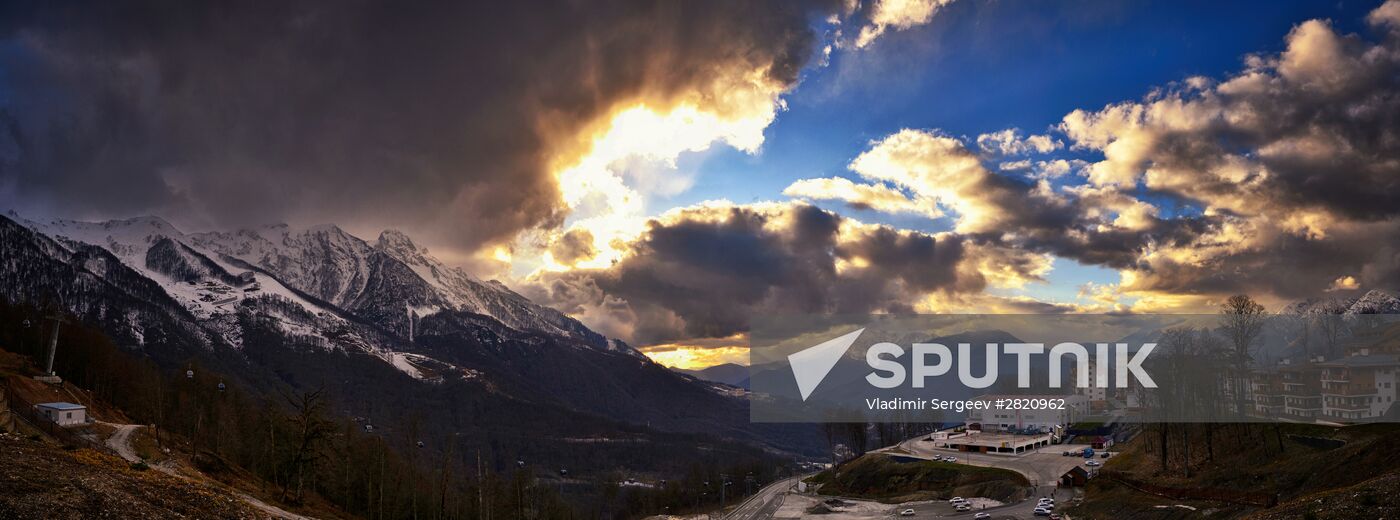 Ski resort at Krasnaya Polyana