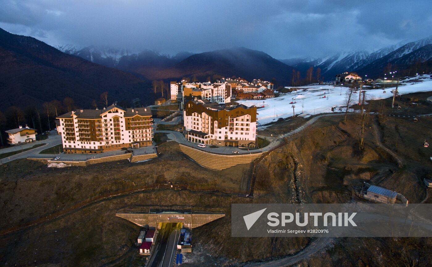 Ski resort at Krasnaya Polyana