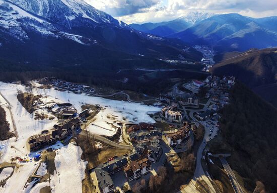 Ski resort at Krasnaya Polyana