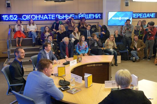 News conference by writer and sponsor Nick Vujicic