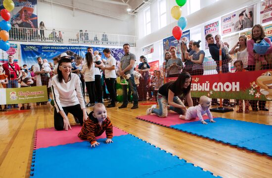 Prewalker baby race in Petrozavodsk