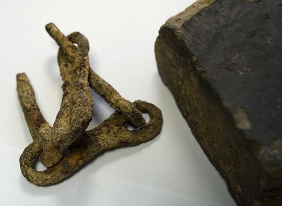 Archeological excavation on site of demolished Kremlin Building No 14