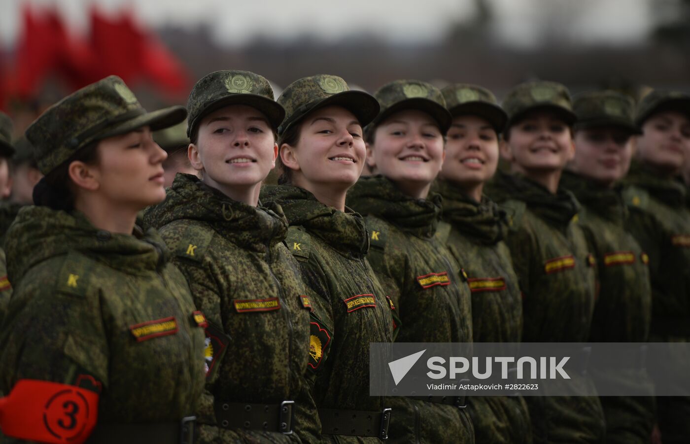 Rehearsing V-Day military parade on May 9