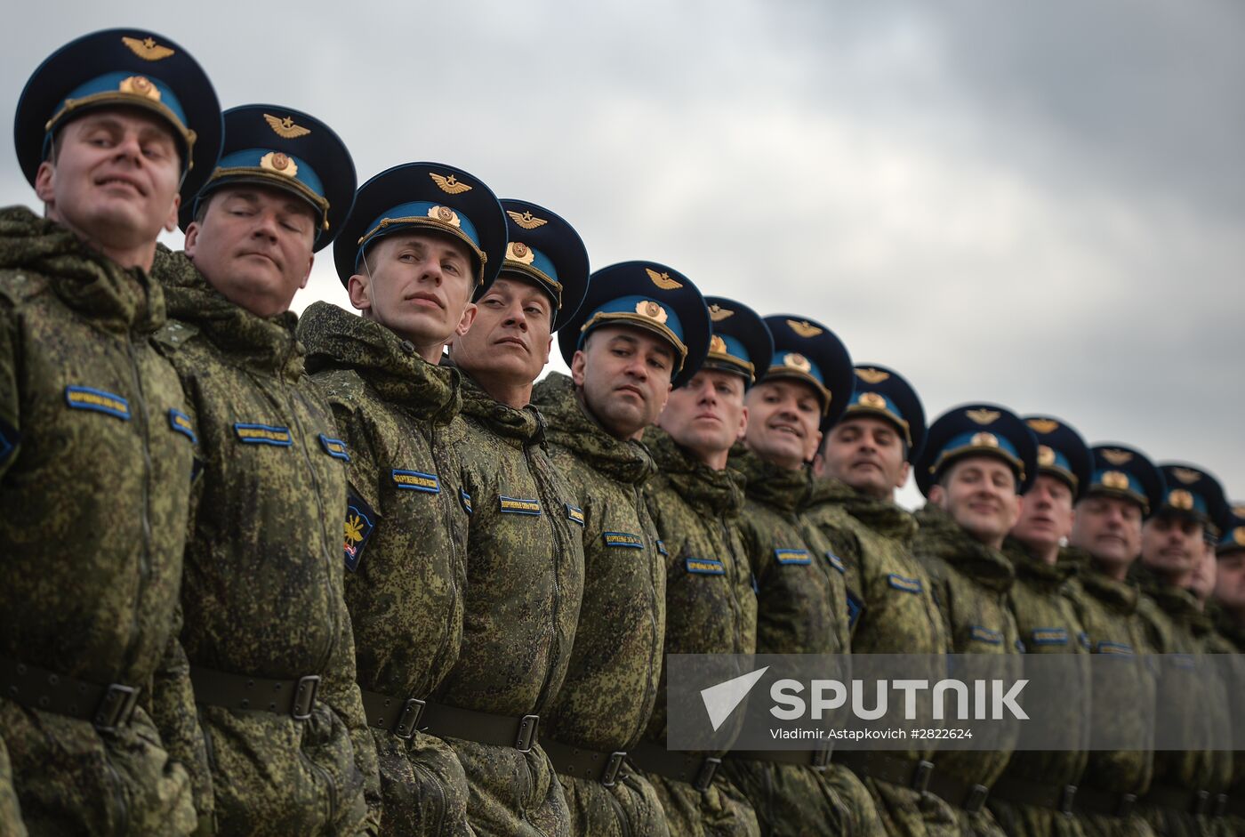 Rehearsing V-Day military parade on May 9