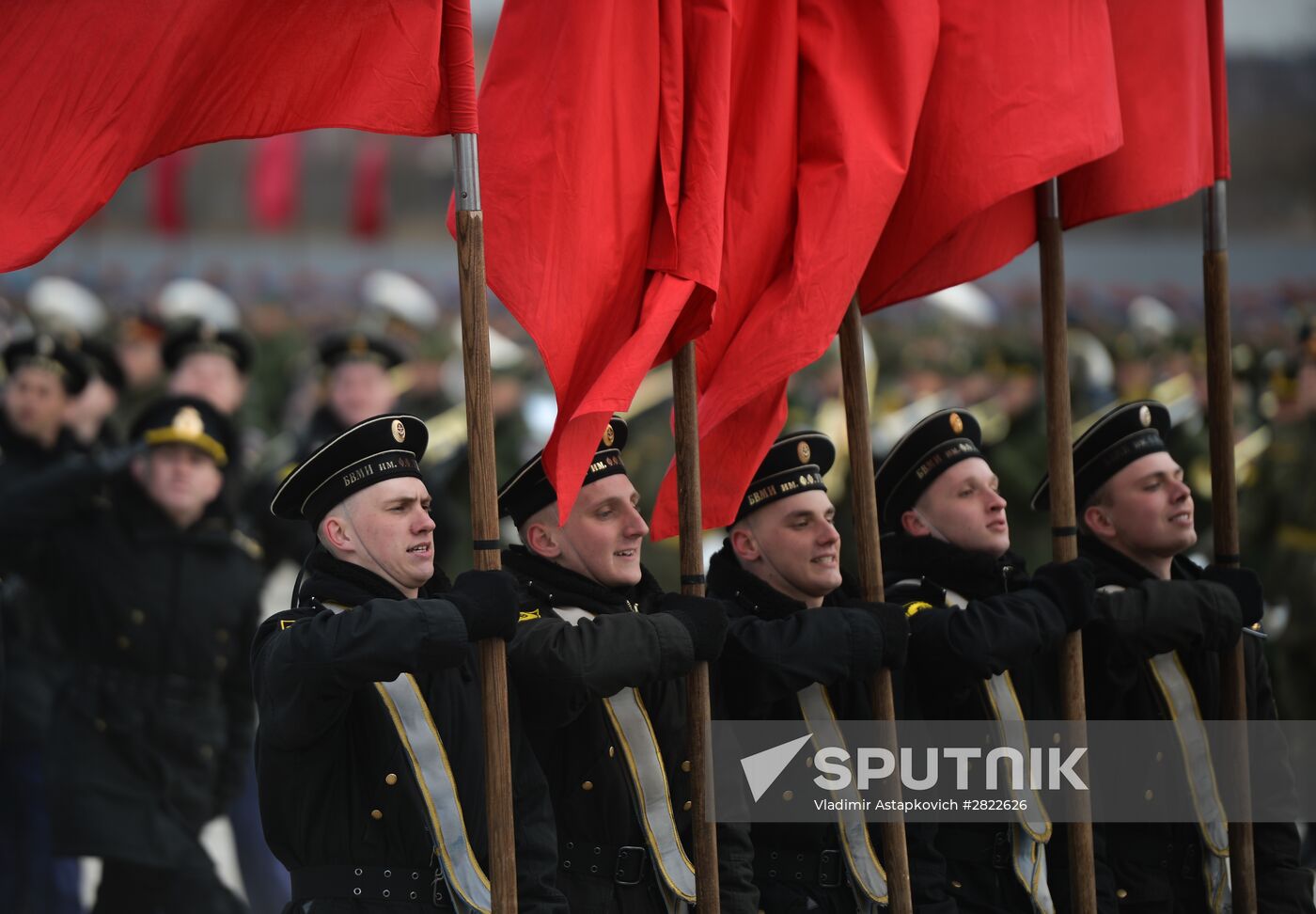 Rehearsing V-Day military parade on May 9
