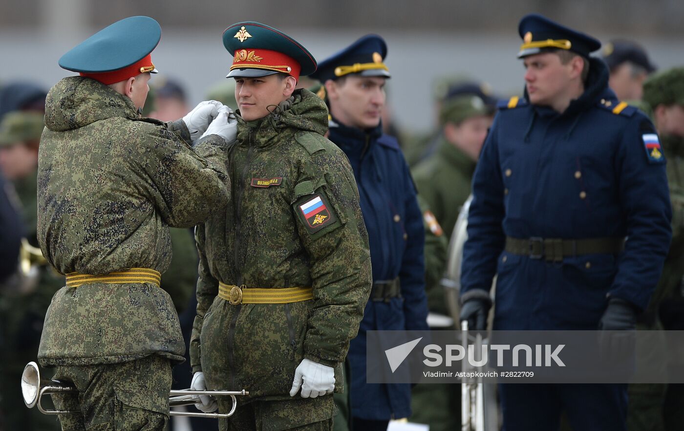 Rehearsing V-Day military parade on May 9