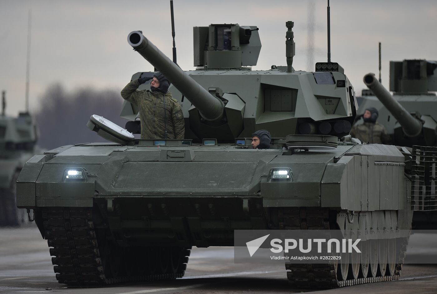 Rehearsing V-Day military parade on May 9