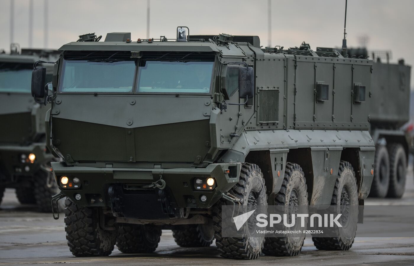 Rehearsing V-Day military parade on May 9
