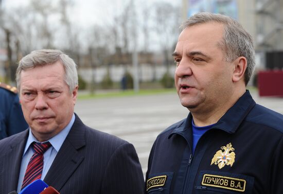 Emergency Minister Vladimir Puchkov visits renovated Don Rescue Center