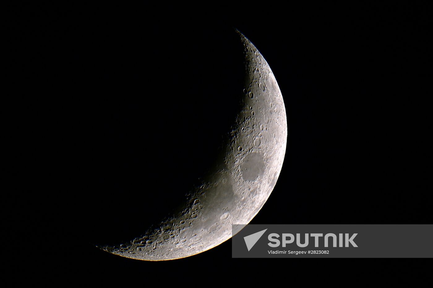 The Moon over the Moscow Kremlin