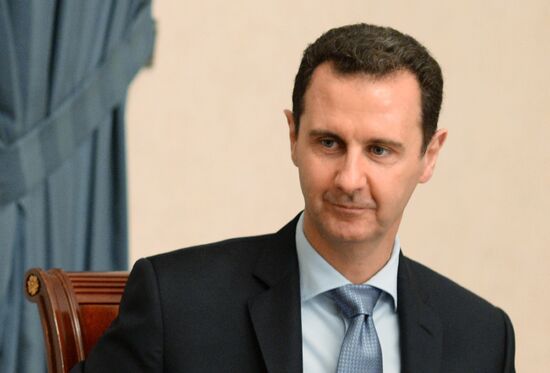 Syrian President Bashar al-Assad meets with Russian parliamentary delegation