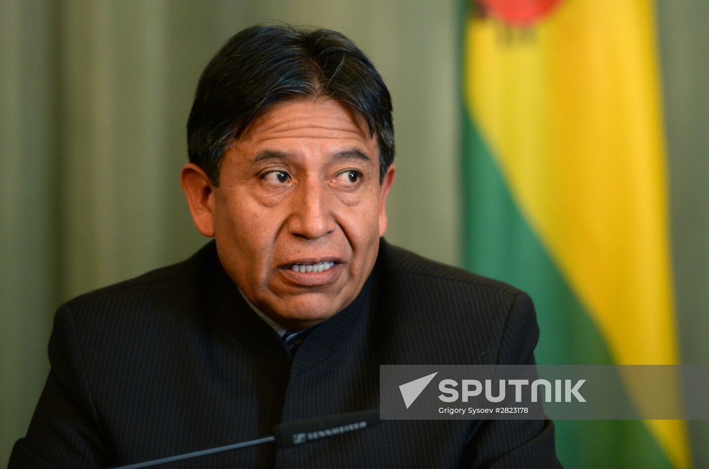 Russian Foreign Minister Sergey Lavrov meets with Bolivian Foreign Minister David Choquehuanca Céspedes