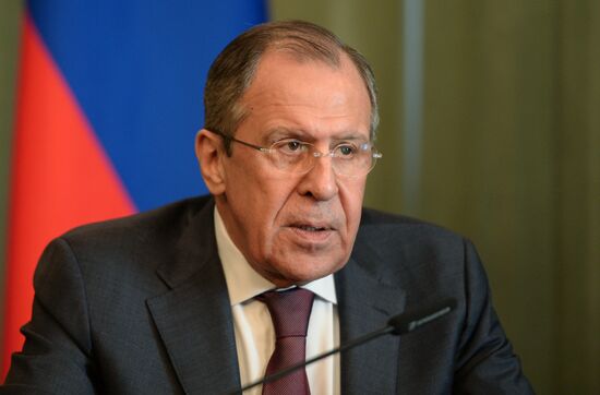 Russian Foreign Minister Sergey Lavrov meets with Bolivian Foreign Minister David Choquehuanca Céspedes