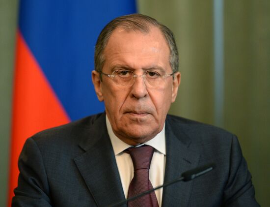 Russian Foreign Minister Sergey Lavrov meets with Bolivian Foreign Minister David Choquehuanca Céspedes