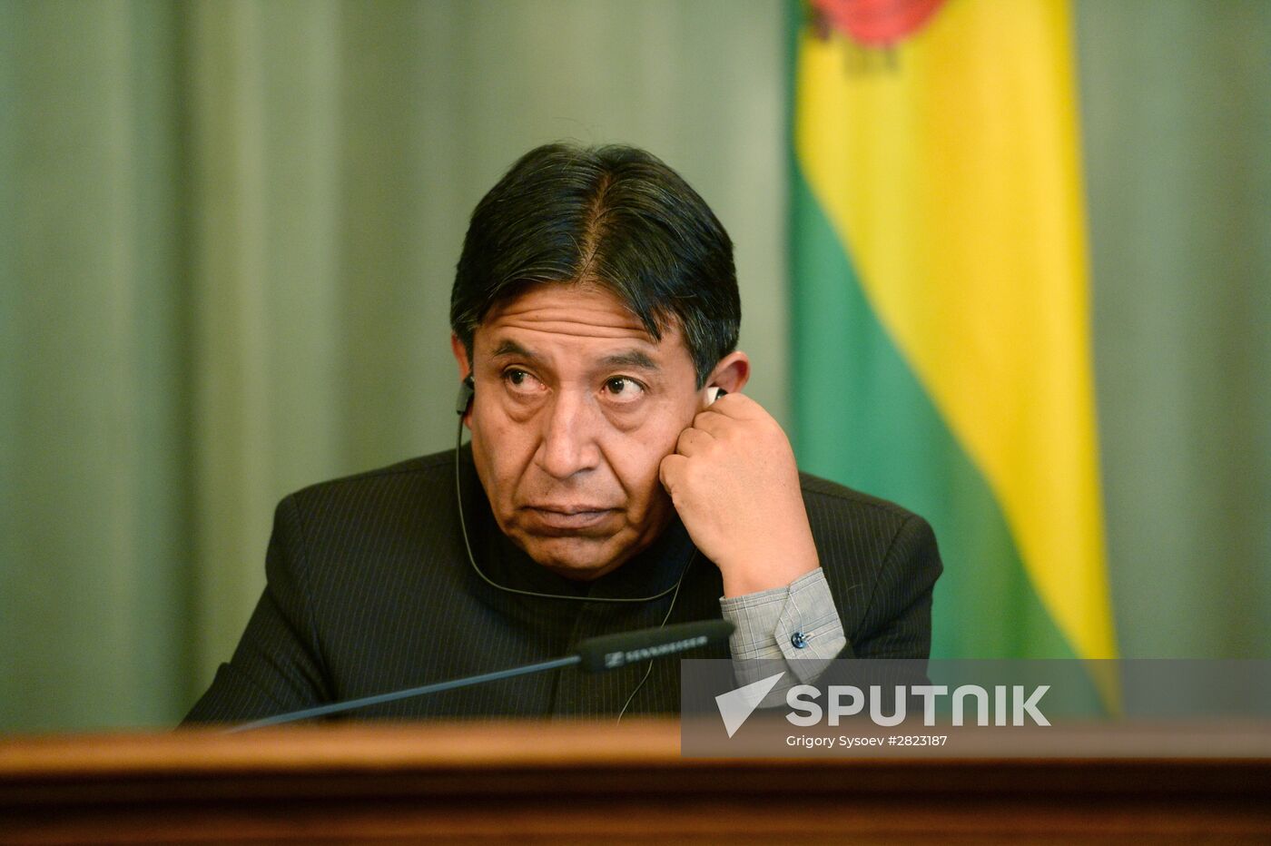 Russian Foreign Minister Sergey Lavrov meets with Bolivian Foreign Minister David Choquehuanca Céspedes