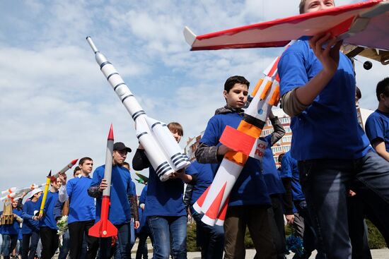 Aviation and Cosmonautics Day celebrations in Russian regions