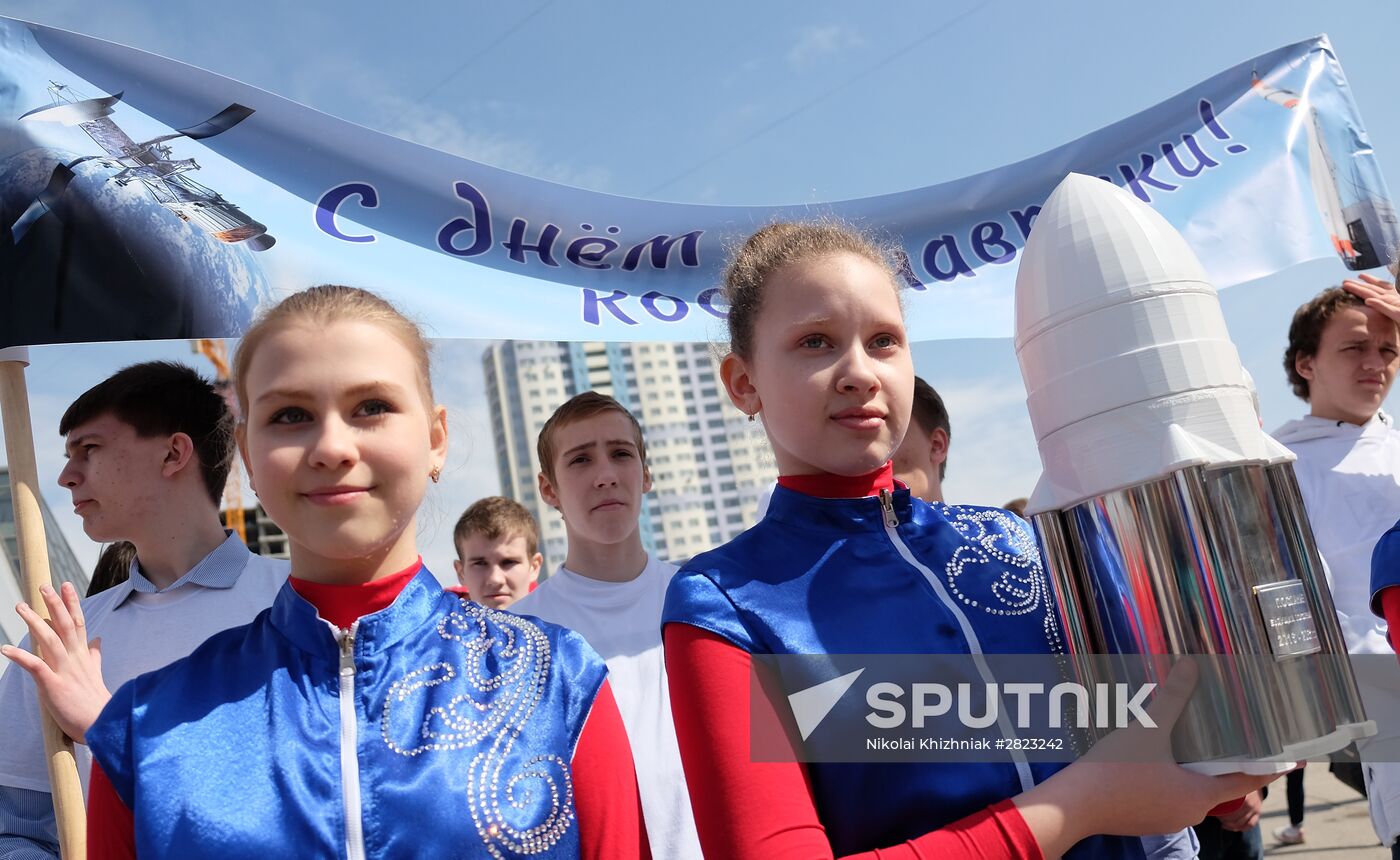 Aviation and Cosmonautics Day celebrations in Russian regions