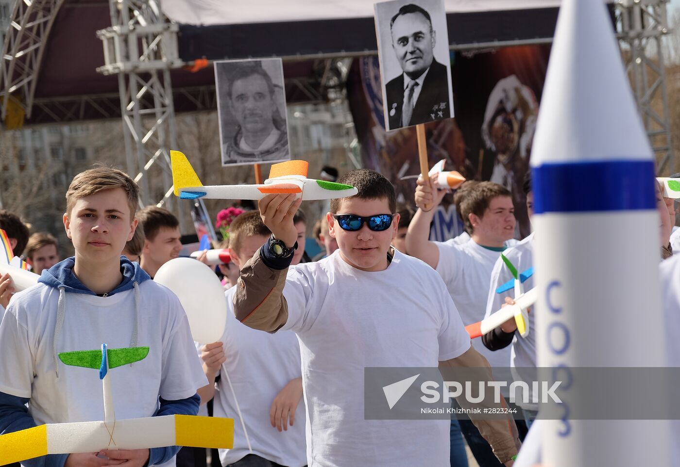 Aviation and Cosmonautics Day celebrations in Russian regions