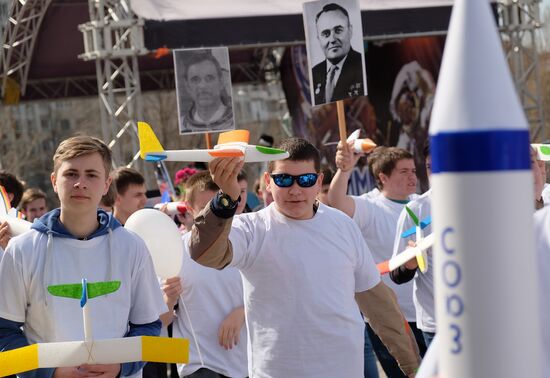 Aviation and Cosmonautics Day celebrations in Russian regions