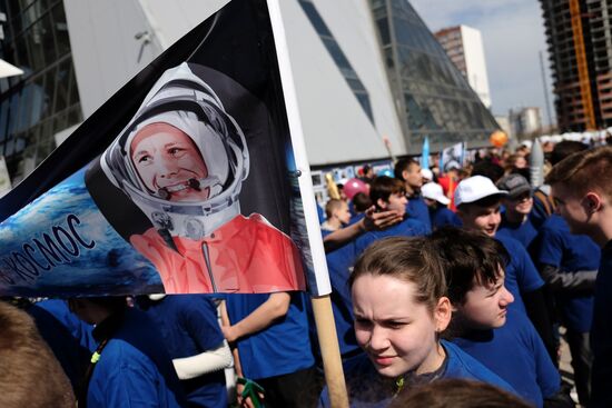 Aviation and Cosmonautics Day celebrations in Russian regions