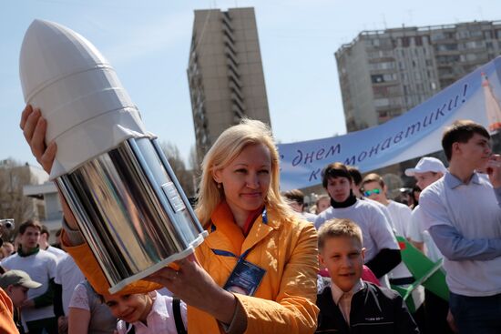 Aviation and Cosmonautics Day celebrations in Russian regions