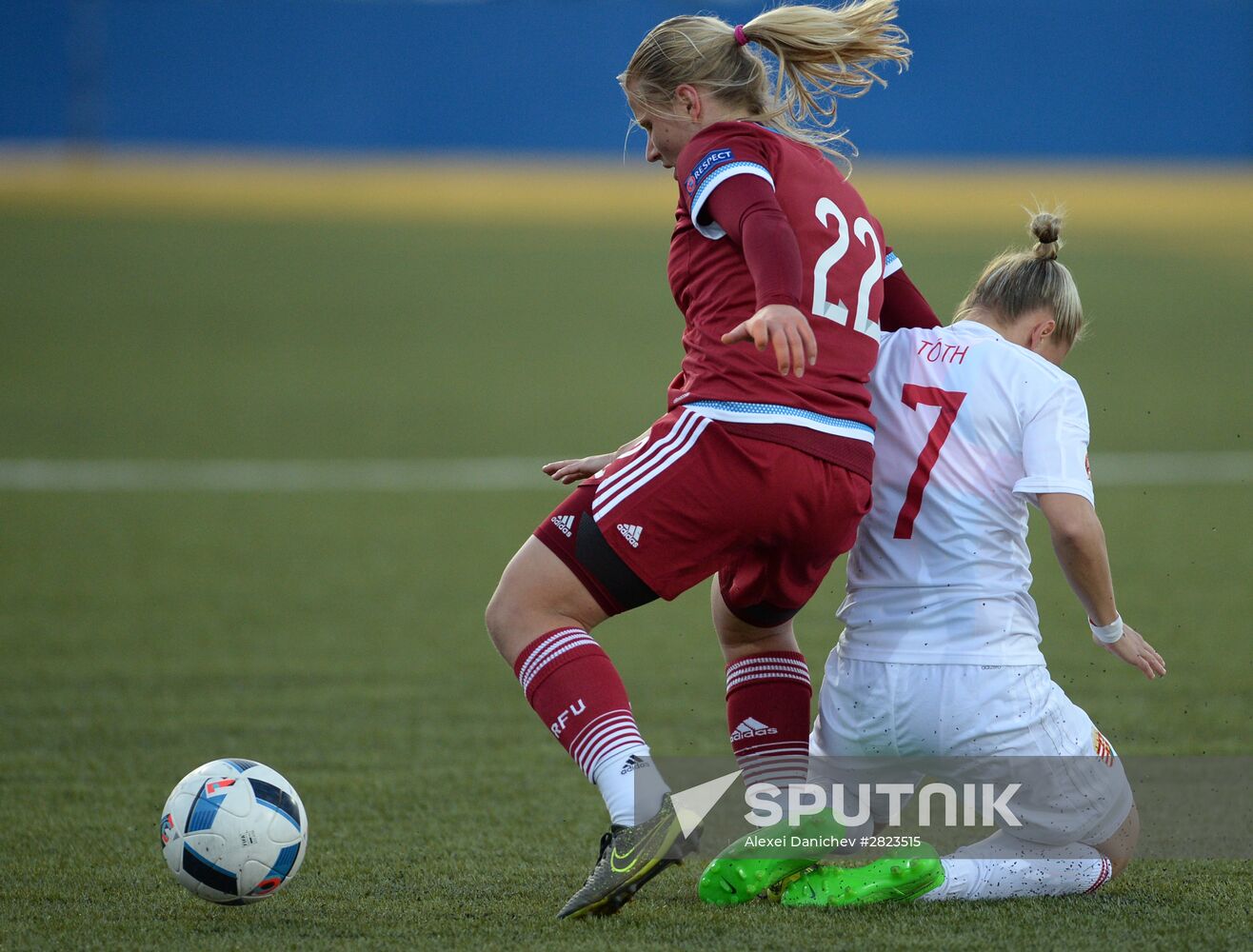 UEFA Women's Euro 2017 qualifier. Russia vs. Hungary