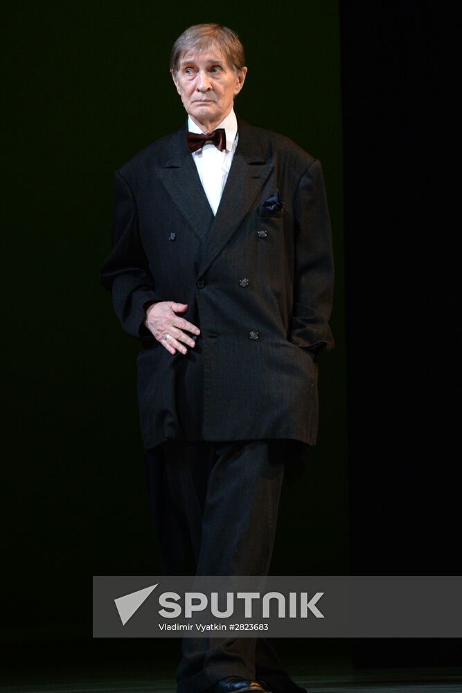 Dress rehearsal of play Twelfth Night in Moscow