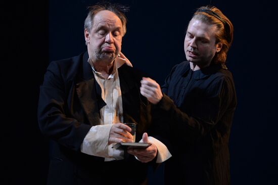 Dress rehearsal of play Twelfth Night in Moscow
