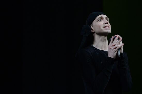 Dress rehearsal of play Twelfth Night in Moscow