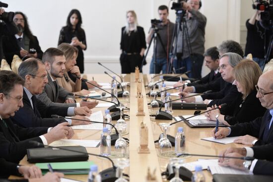 Foreign Minister Sergey Lavrov meets with Foreign Minister of Argentina Susana Malcorra