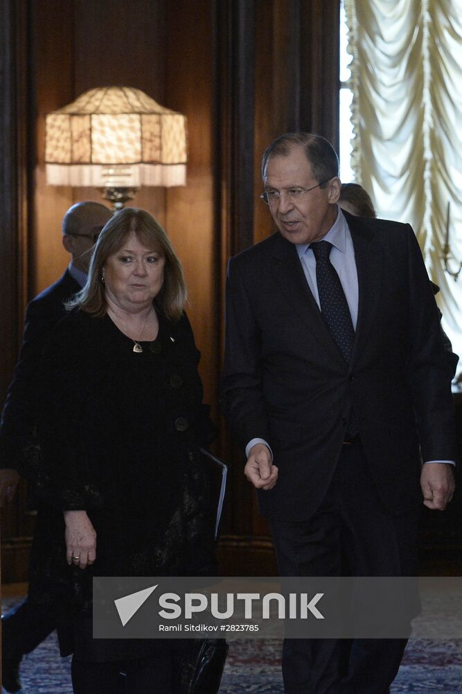 Foreign Minister Sergey Lavrov meets with Foreign Minister of Argentina Susana Malcorra