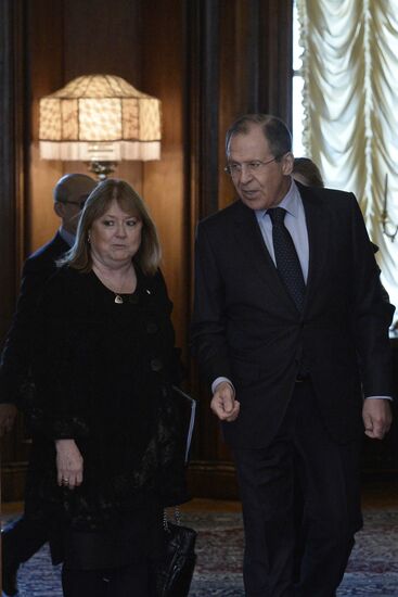 Foreign Minister Sergey Lavrov meets with Foreign Minister of Argentina Susana Malcorra