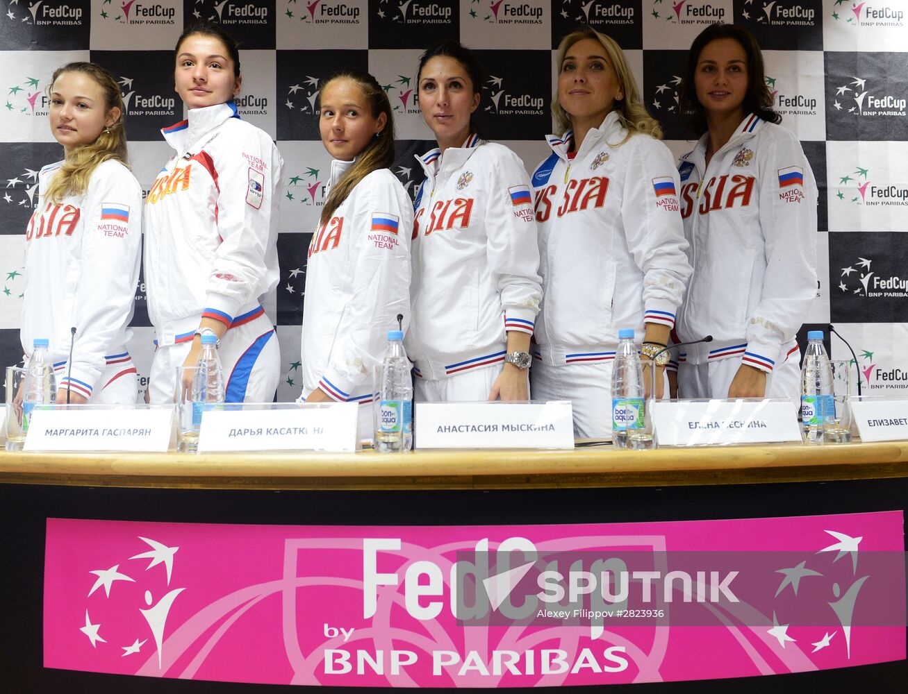 Tennis. Federation Cup. Russia vs. Belarus. News conference