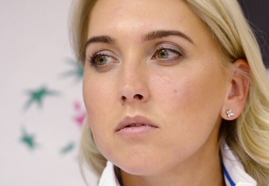 Tennis. Federation Cup. Russia vs. Belarus. News conference